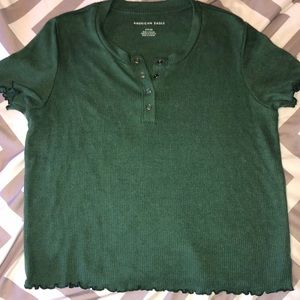 American Eagle Button Top